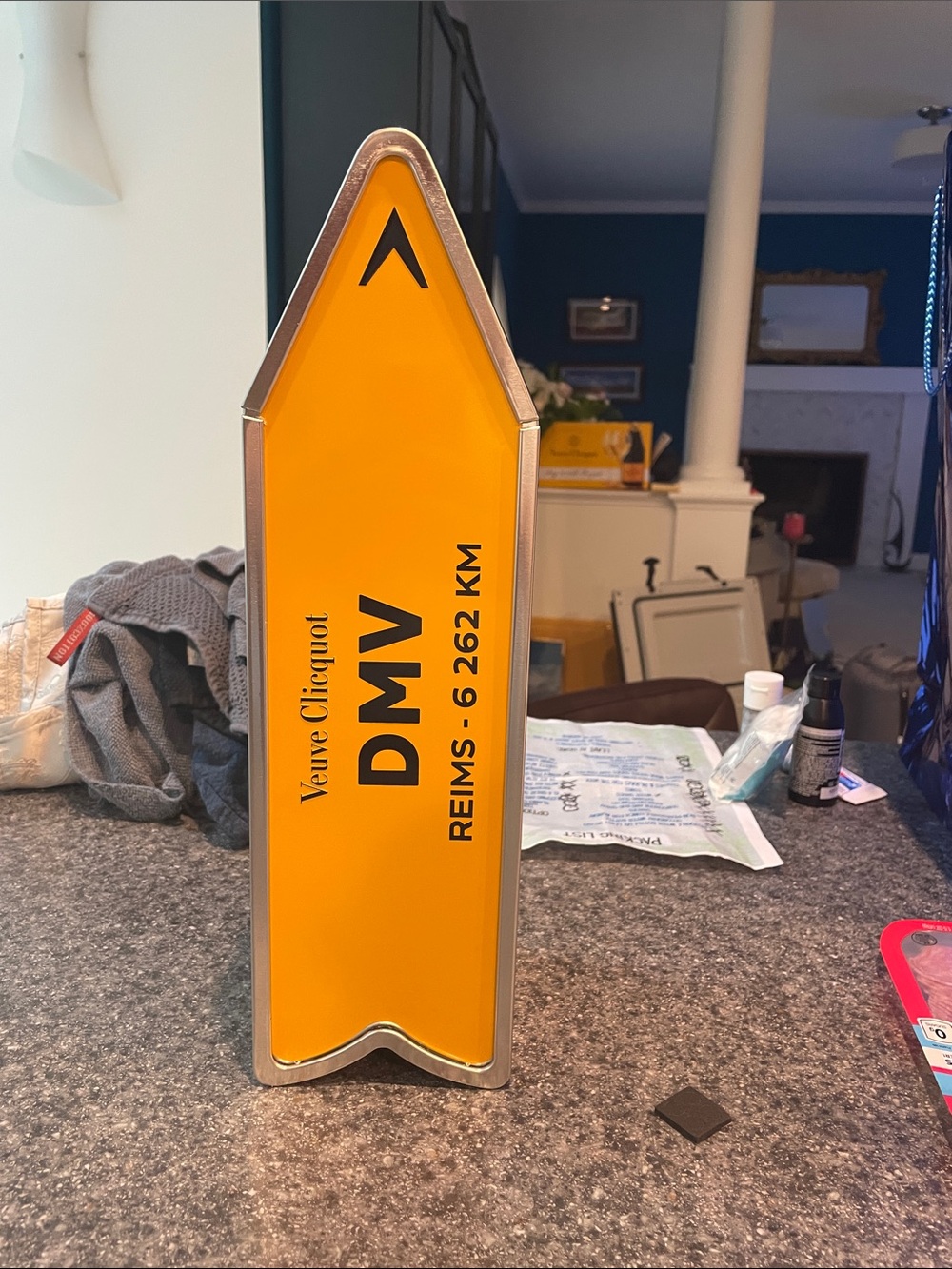 Veuve Clicquot Yellow DMV Reims Decorative Champagne Case